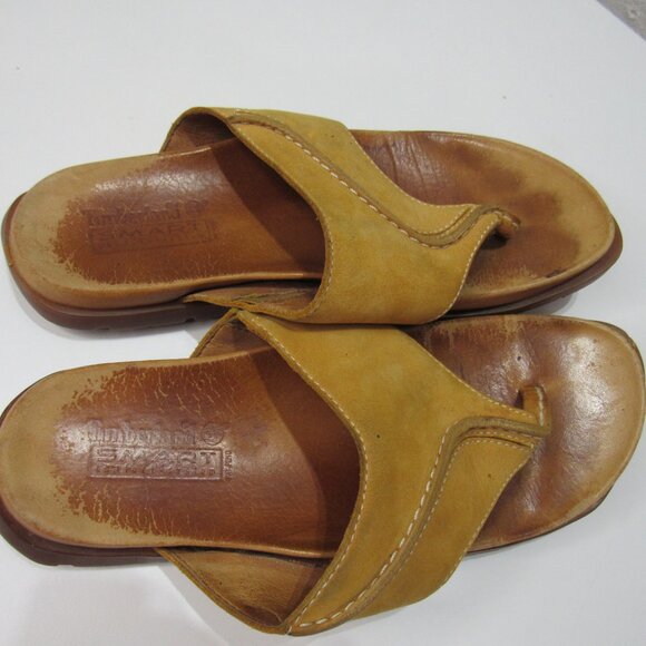 Timberland Womens Leather Sandals Brown SMART Comfort System Size 6M 14316 Boho - Picture 3 of 7